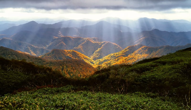 Scenic mountains landscape